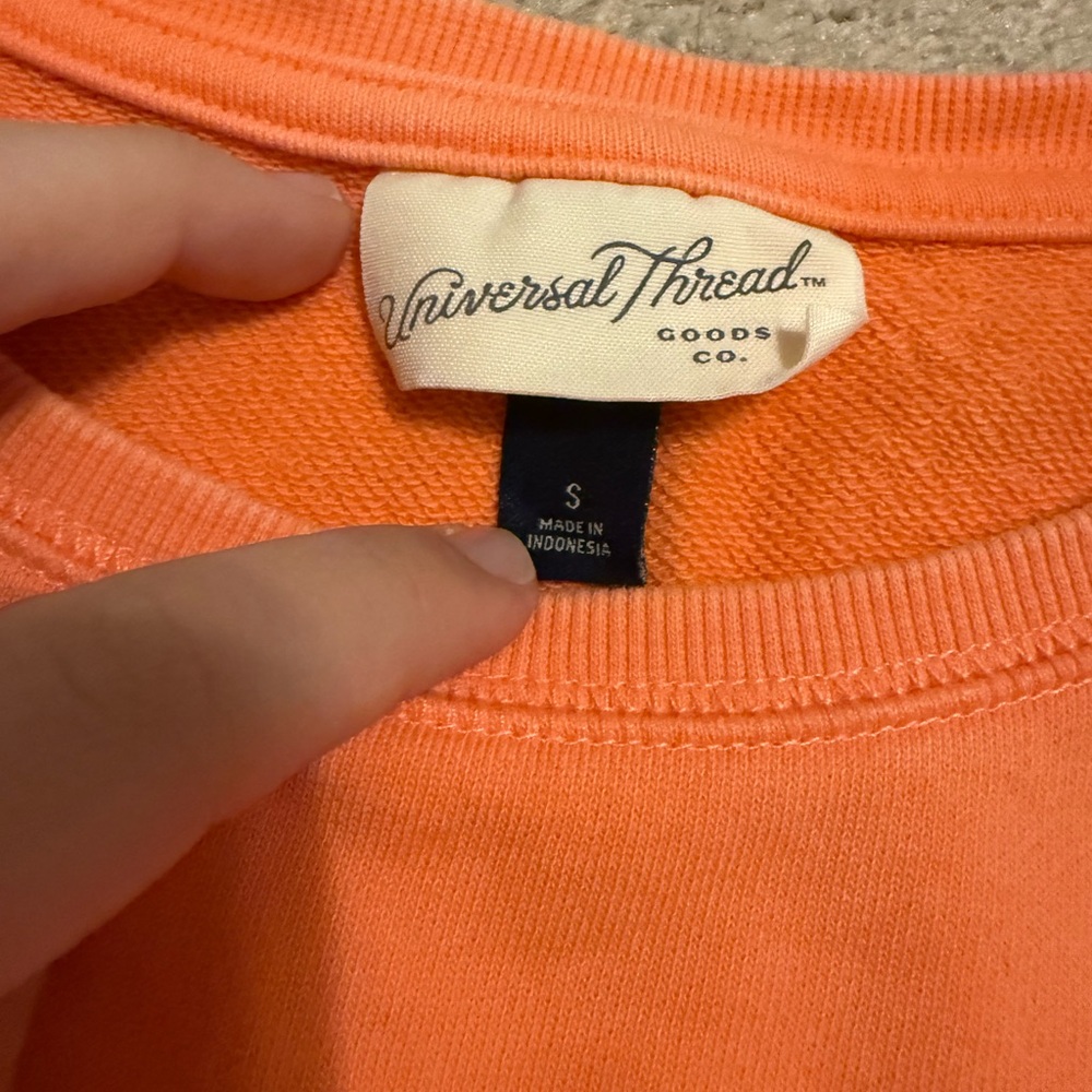 Orange Ruffle Sleeve Top - Picture 2 of 2
